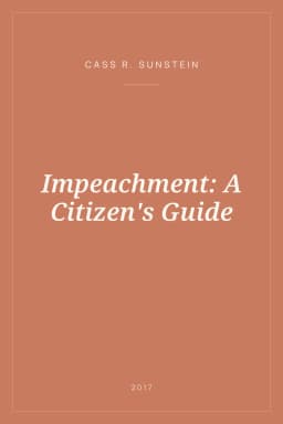Portada de Impeachment: A Citizen's Guide