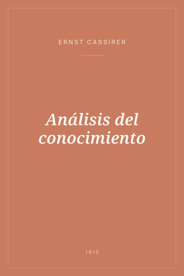 Portada de Análisis del conocimiento