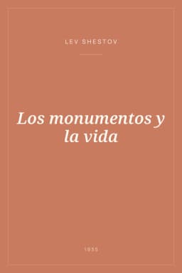 Portada de Los monumentos y la vida