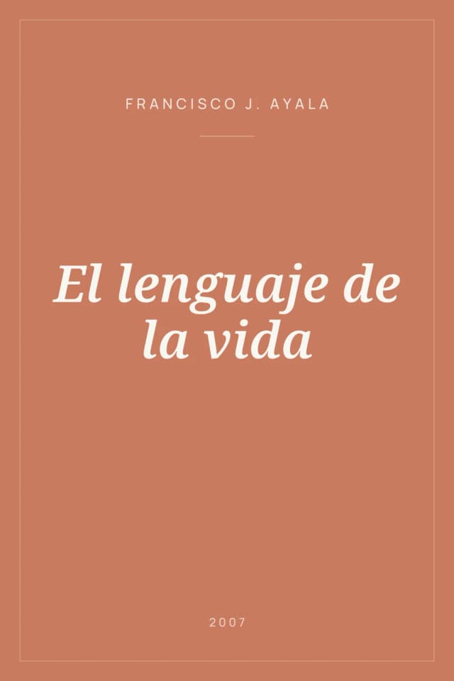 Portada de El lenguaje de la vida