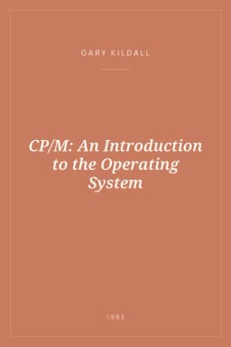 Portada de CP/M: An Introduction to the Operating System