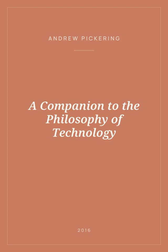 Portada de A Companion to the Philosophy of Technology