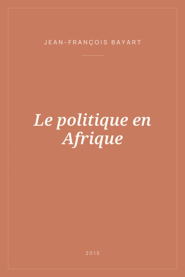 Portada de Le politique en Afrique