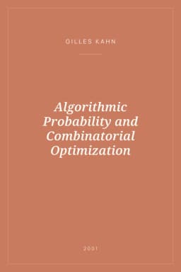 Portada de Algorithmic Probability and Combinatorial Optimization