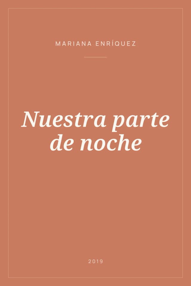 Portada de Nuestra parte de noche