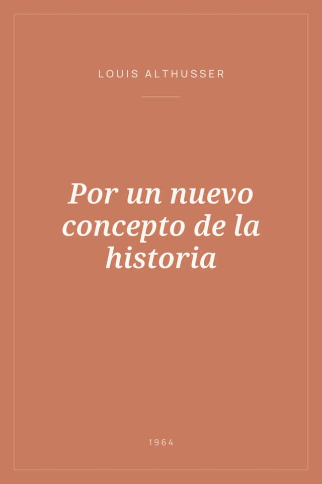 Portada de Por un nuevo concepto de la historia