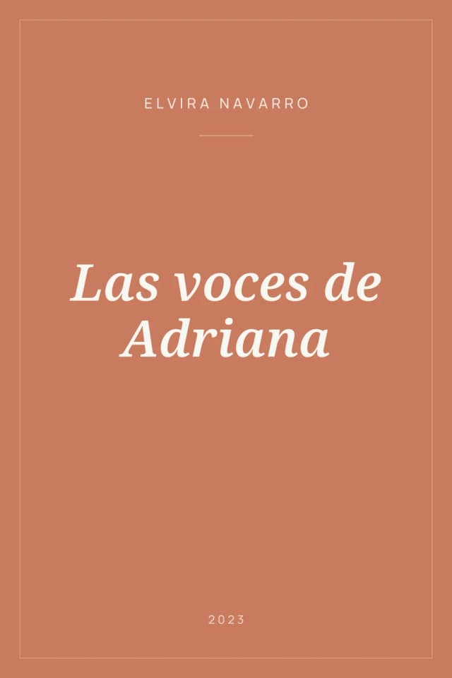 Portada de Las voces de Adriana