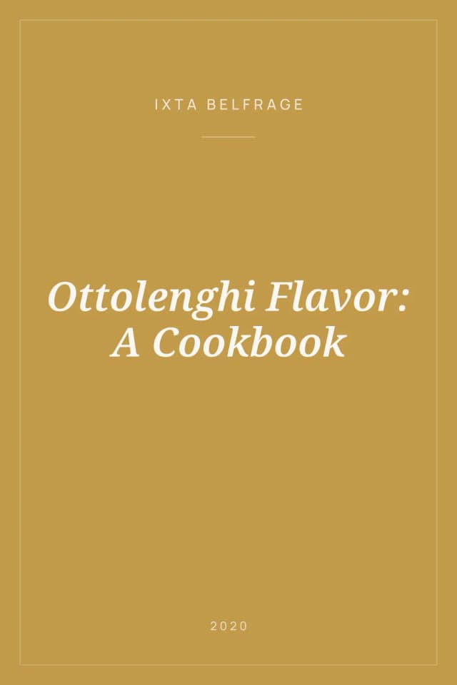 Portada de Ottolenghi Flavor: A Cookbook
