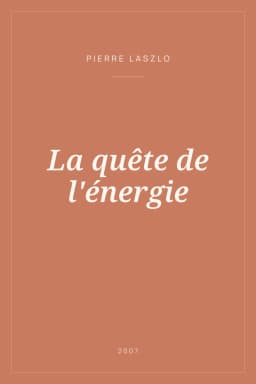 Portada de La quête de l'énergie
