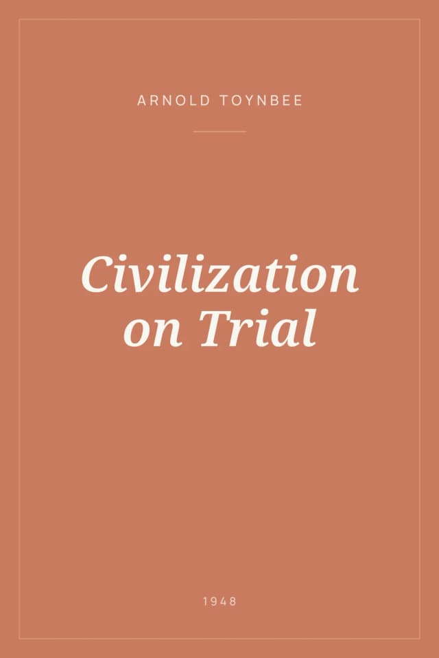 Portada de Civilization on Trial