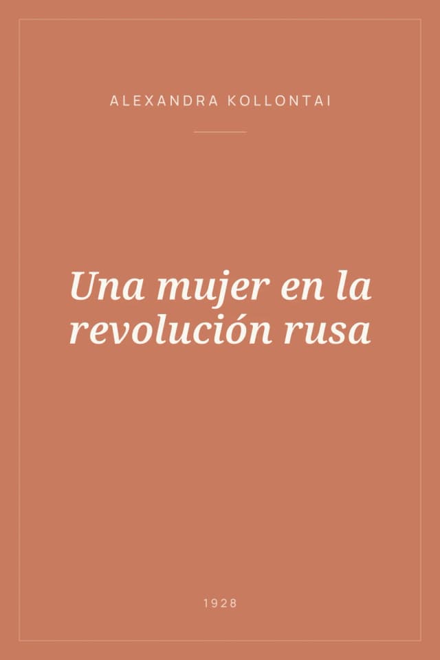 Portada de Una mujer en la revolución rusa
