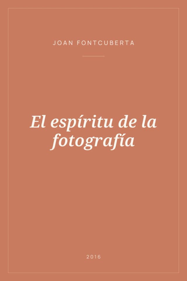 Portada de El espíritu de la fotografía