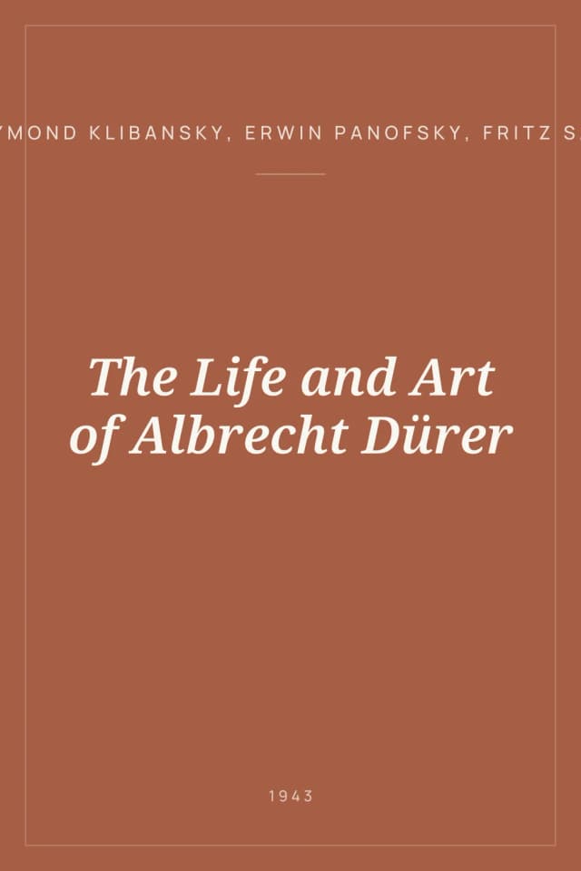 Portada de The Life and Art of Albrecht Dürer