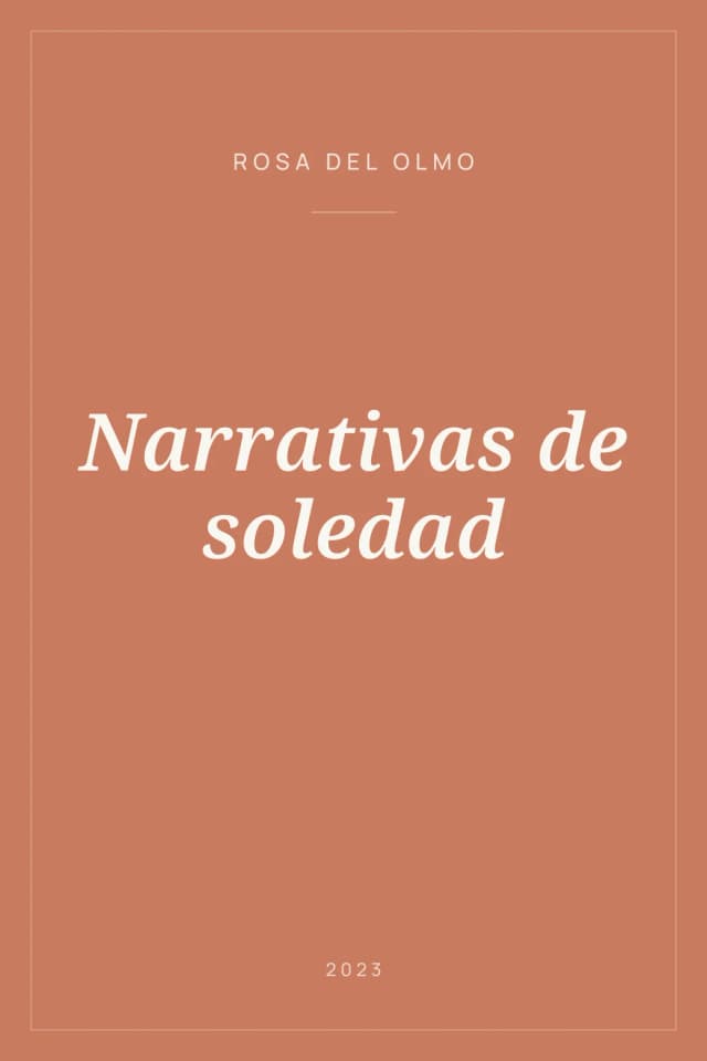 Portada de Narrativas de soledad