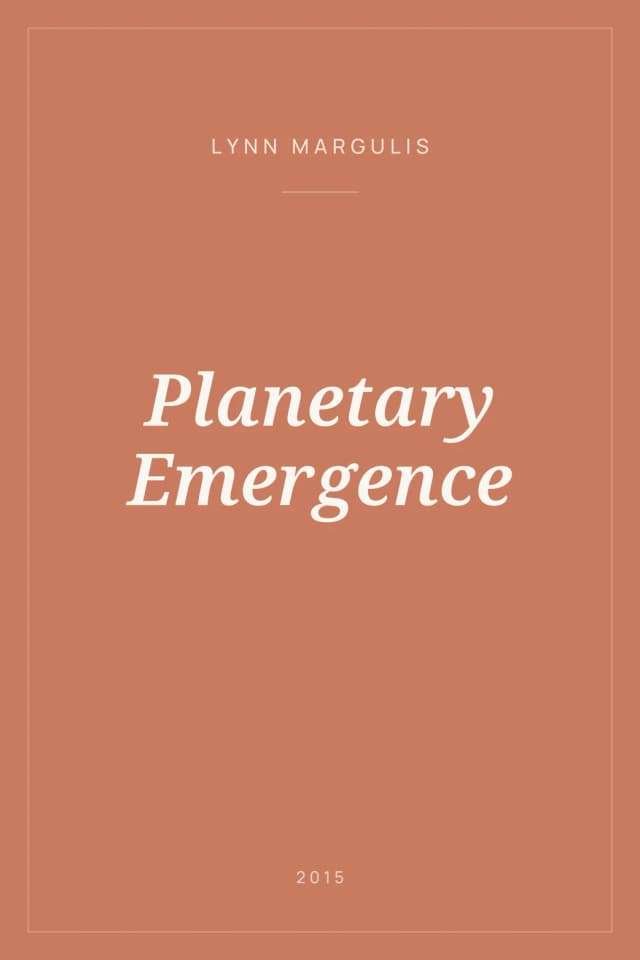 Portada de Planetary Emergence
