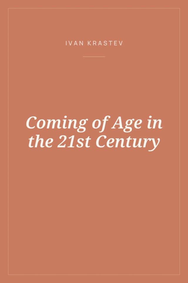 Portada de Coming of Age in the 21st Century