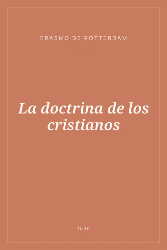 Portada de La doctrina de los cristianos