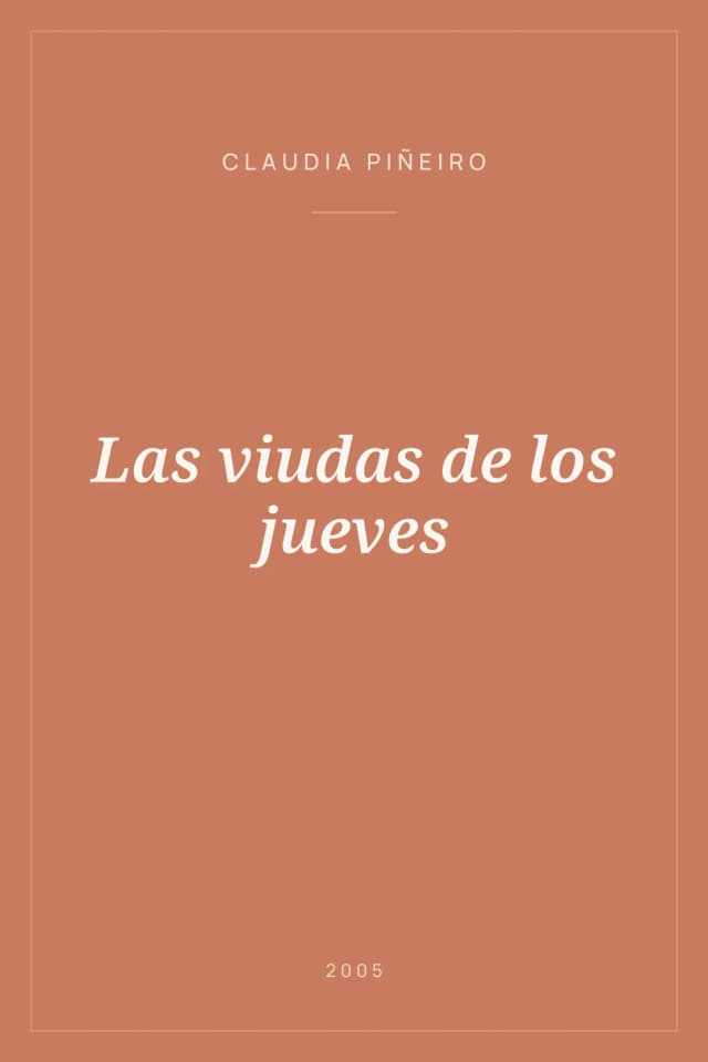 Portada de Las viudas de los jueves
