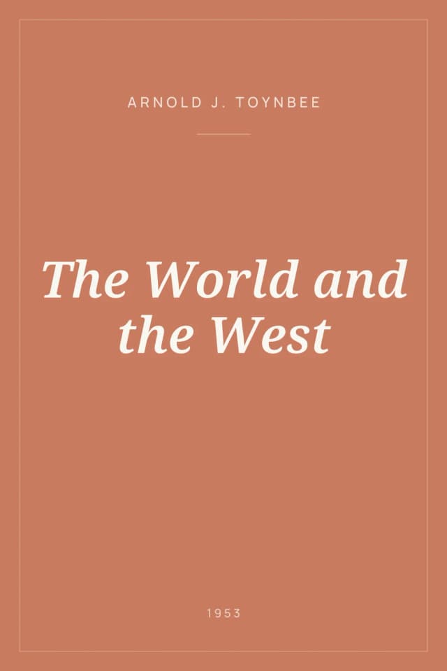 Portada de The World and the West