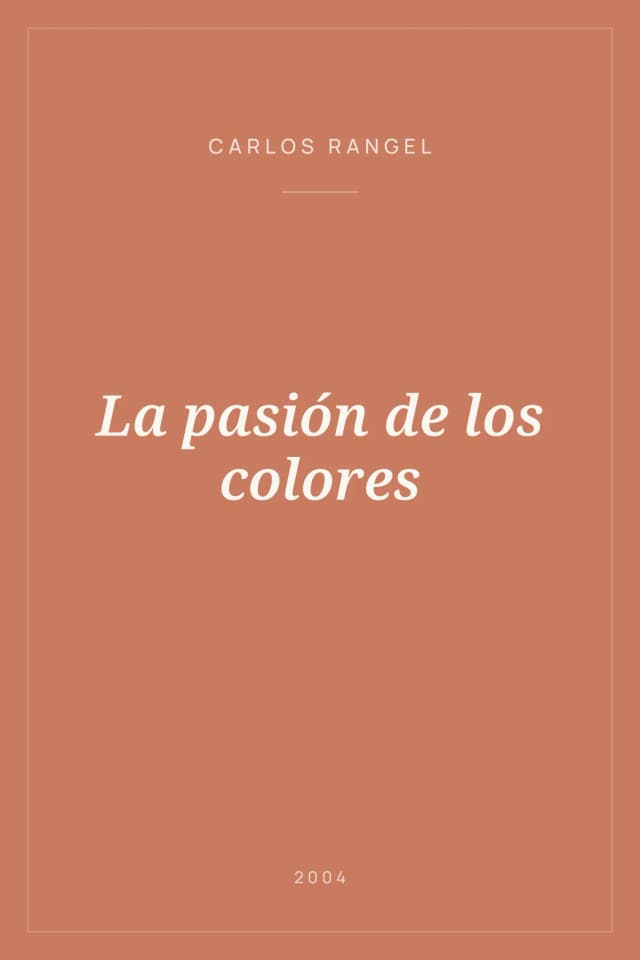 Portada de La pasión de los colores