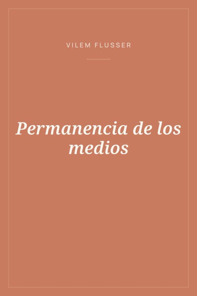 Portada de Permanencia de los medios