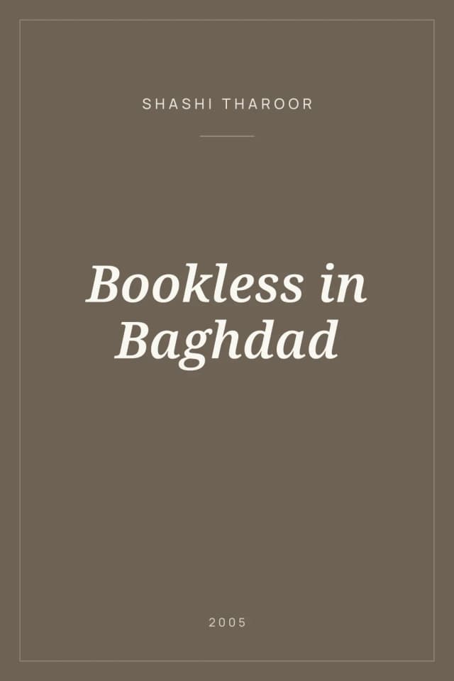 Portada de Bookless in Baghdad