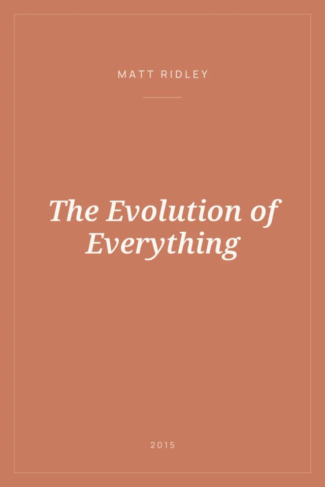 Portada de The Evolution of Everything