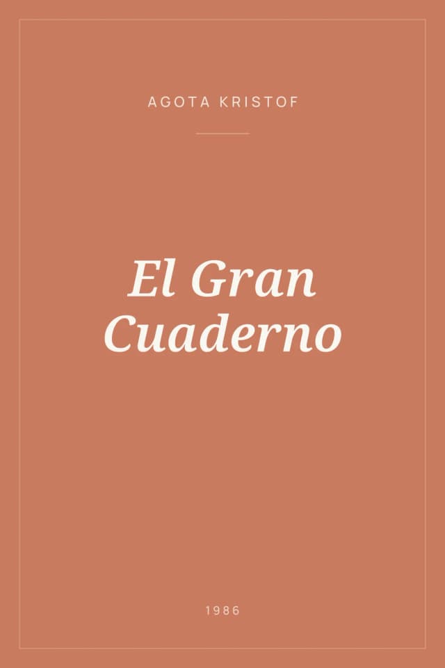 Portada de El Gran Cuaderno