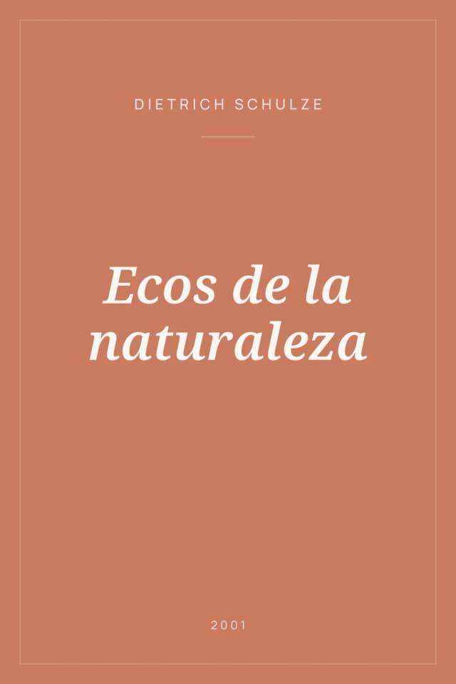 Portada de Ecos de la naturaleza