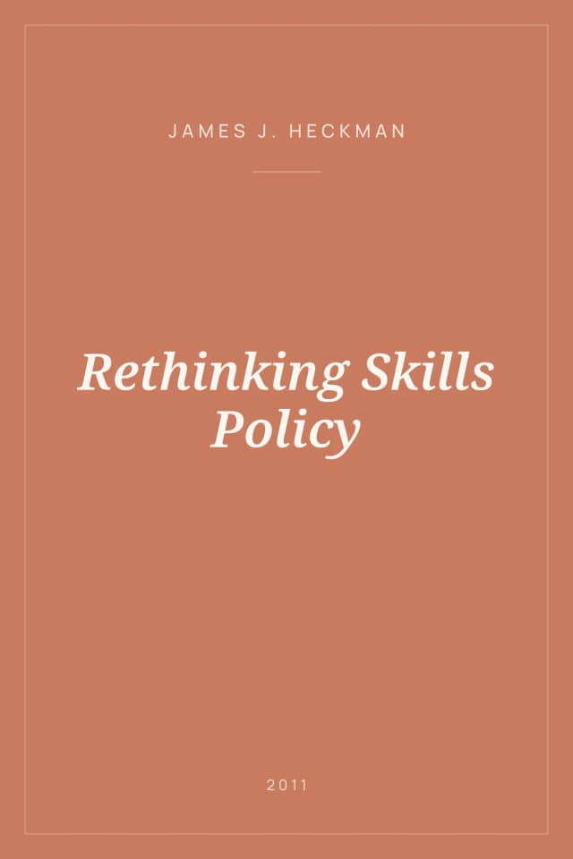 Portada de Rethinking Skills Policy