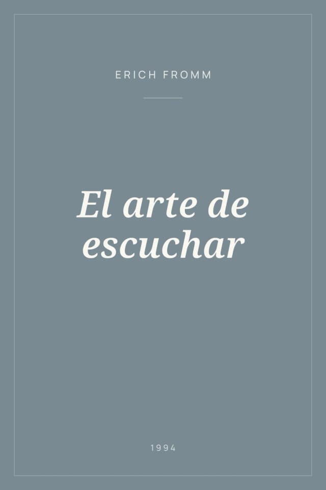Portada de El arte de escuchar