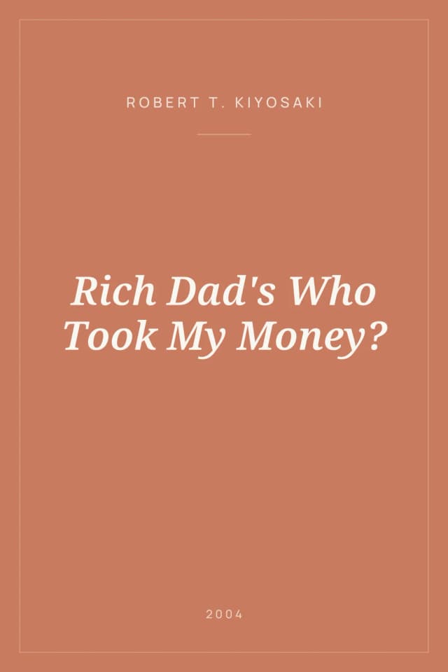Portada de Rich Dad's Who Took My Money?