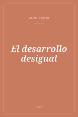 Portada de El desarrollo desigual