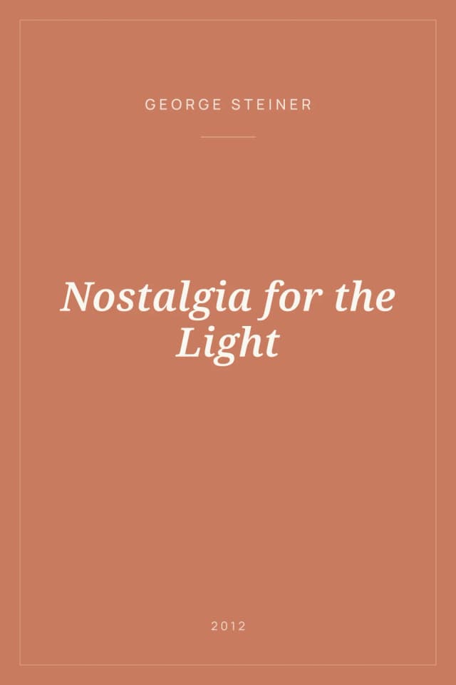 Portada de Nostalgia for the Light