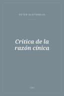 Portada de Critica de la razón cínica
