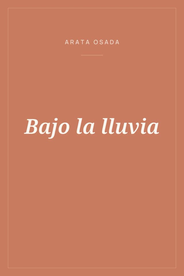 Portada de Bajo la lluvia