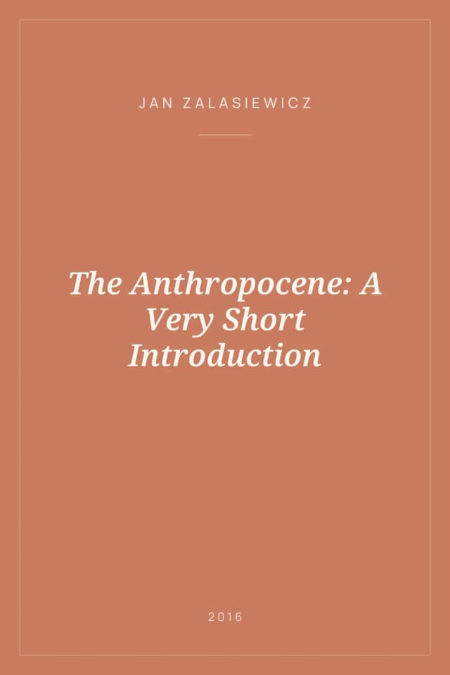 Portada de The Anthropocene: A Very Short Introduction