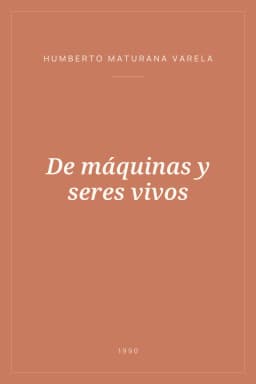 Portada de De máquinas y seres vivos
