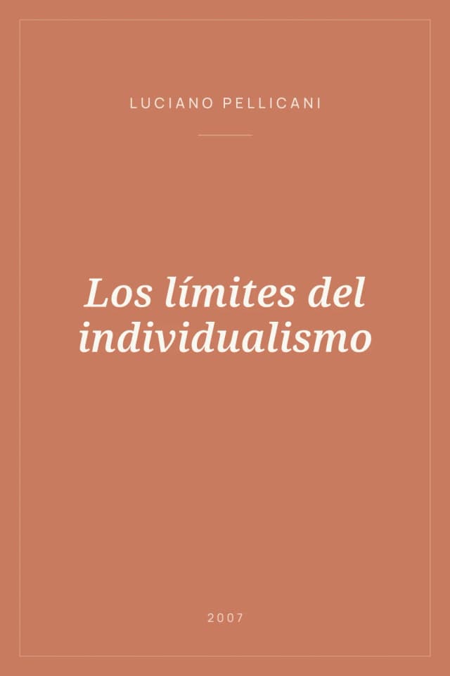 Portada de Los límites del individualismo
