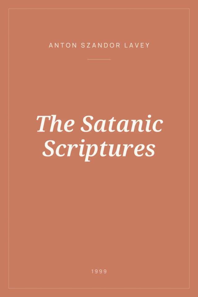 Portada de The Satanic Scriptures
