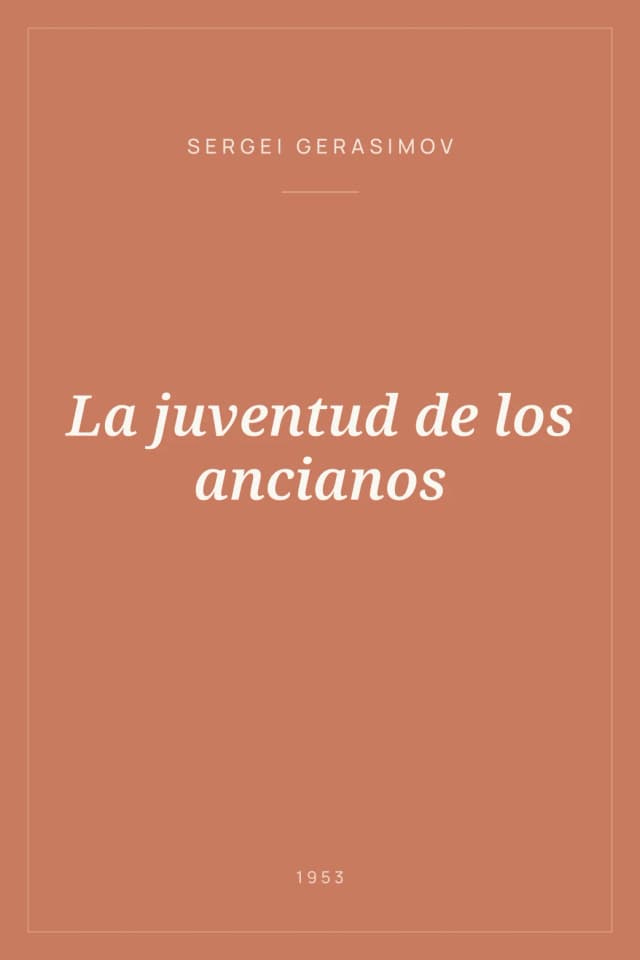 Portada de La juventud de los ancianos
