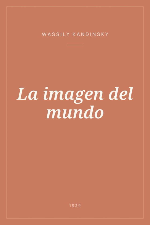 Portada de La imagen del mundo
