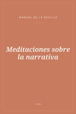 Portada de Meditaciones sobre la narrativa