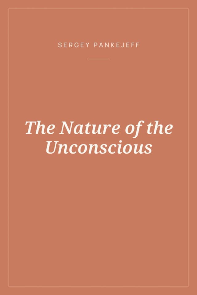 Portada de The Nature of the Unconscious