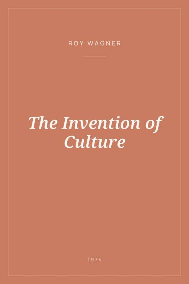 Portada de The Invention of Culture