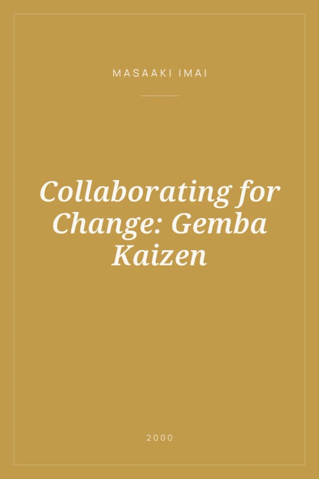 Portada de Collaborating for Change: Gemba Kaizen
