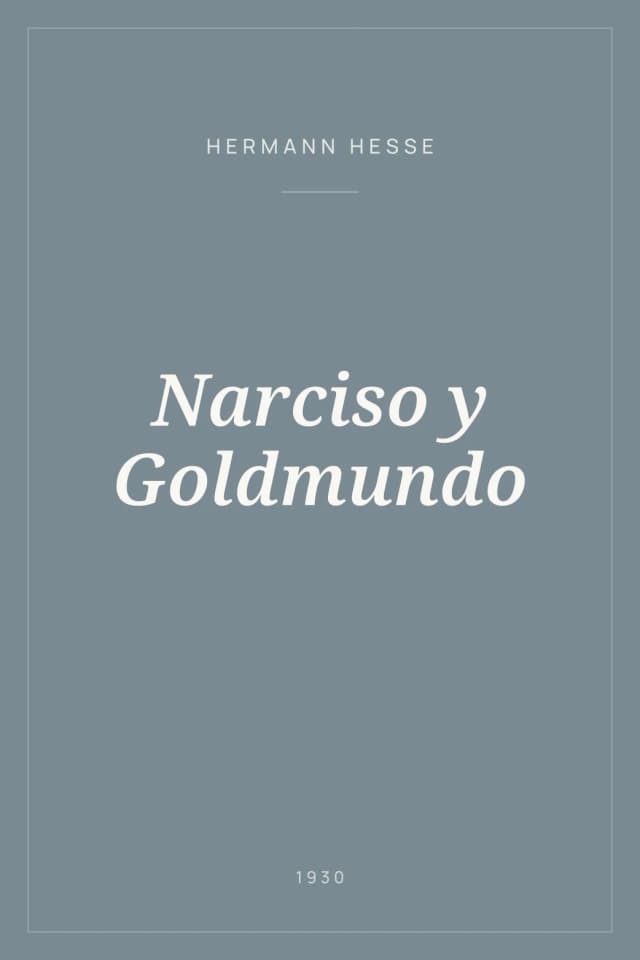 Portada de Narciso y Goldmundo