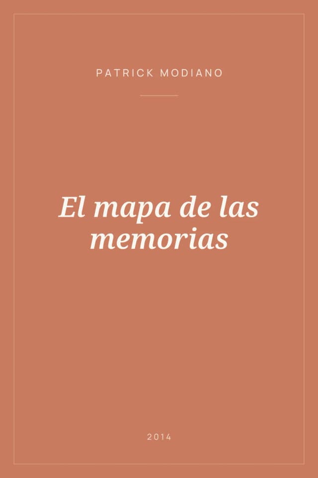 Portada de El mapa de las memorias