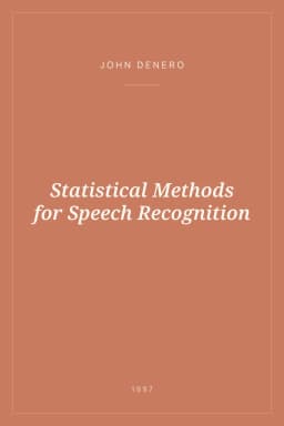 Portada de Statistical Methods for Speech Recognition