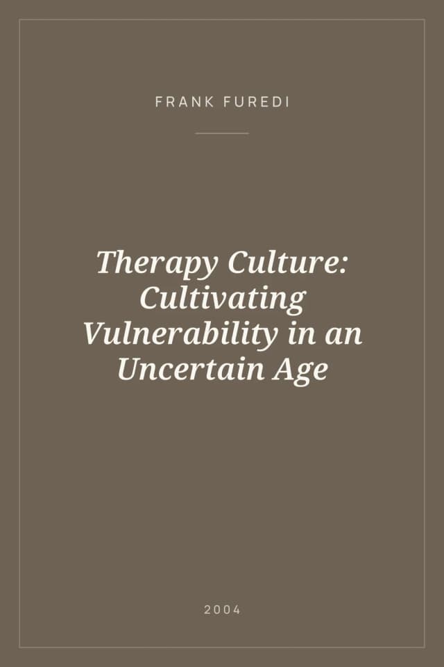 Portada de Therapy Culture: Cultivating Vulnerability in an Uncertain Age